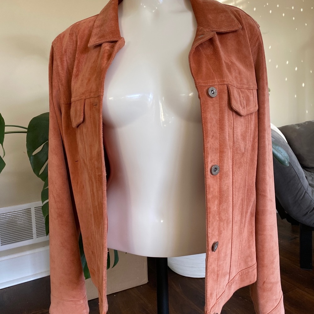 Eddie Bauer Vintage Pink Suede Jacket